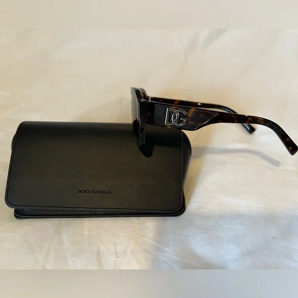 Dolce & Gabbana Rare Crossed Sunglasses in Havana color
